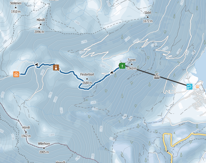 Central Switzerland: popular snowshoe hike