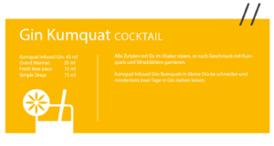 Gin Kumquat Cocktail